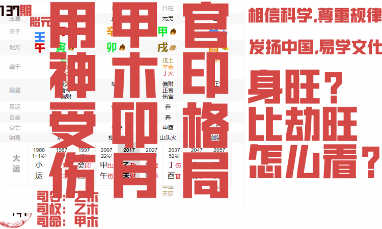 羊刃不喜被冲的男命，甲木卯月，取官印格局，惜用神辛金正官被伤缩略图